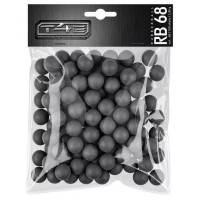 BILLES CAOUTCHOUC T4E NOYAU ACIER CAL 68 X50