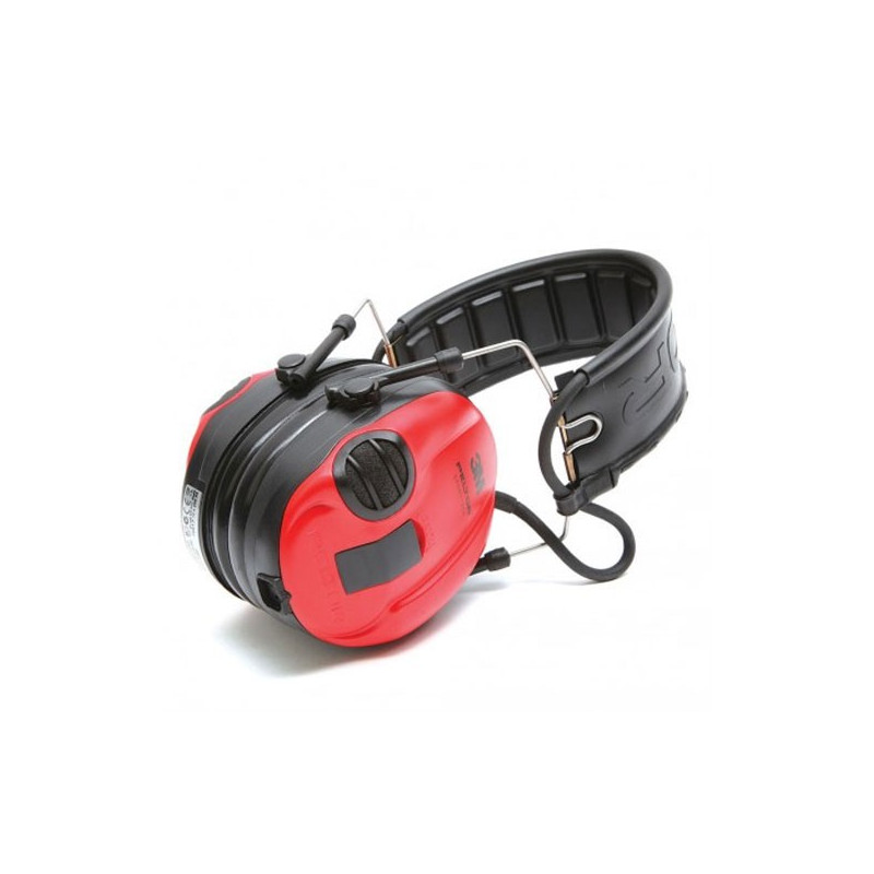 Casque électronique anti-bruit Peltor SportTac noir rouge PELTOR